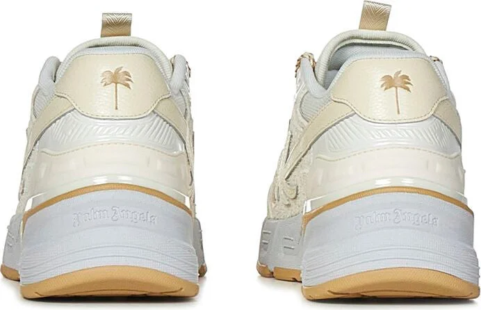 Palm Angels Leather And Fabric Low-Top Sneakers - Image 3