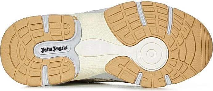 Palm Angels Leather And Fabric Low-Top Sneakers - Image 4