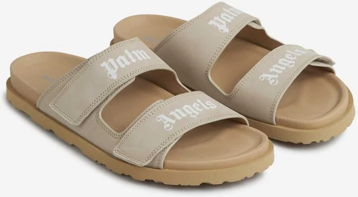 Palm Angels Logo Nubuck Sandals - Image 2
