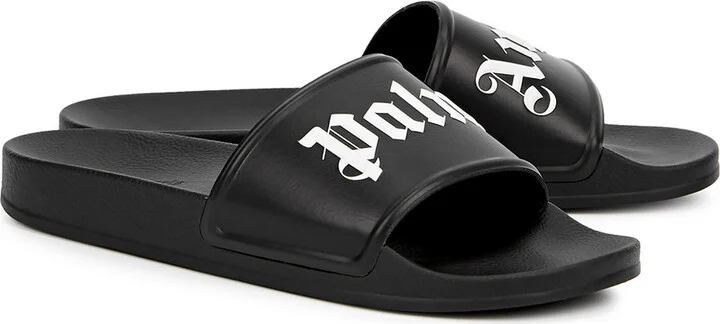 Palm Angels Logo Rubber Sliders - Image 2