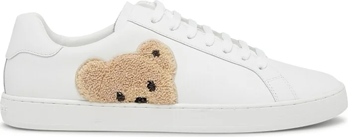 Palm Angels Men's New Teddy Bear Lace Up Tennis Sneakers