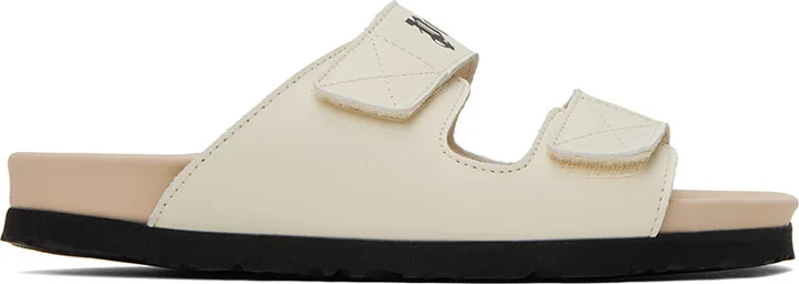 Palm Angels Off-White Logo Sandals
