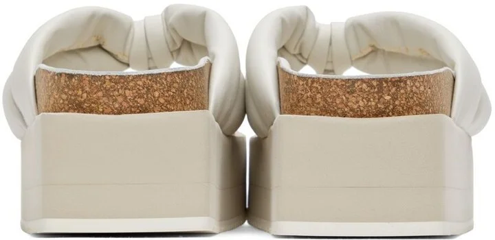 Palm Angels Off-White Padded Flip Flops - Image 2