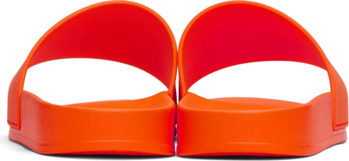 Palm Angels Orange Logo Pool Slides - Image 2