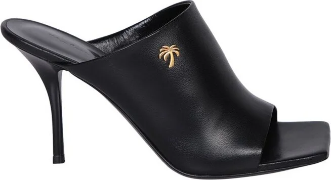 Palm Angels Palm Plaque Slip-On Mules