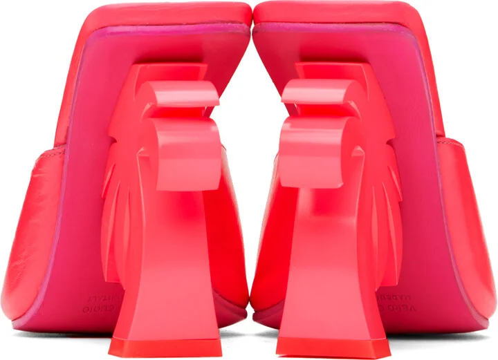 Palm Angels Pink Mule Palm Heels - Image 2