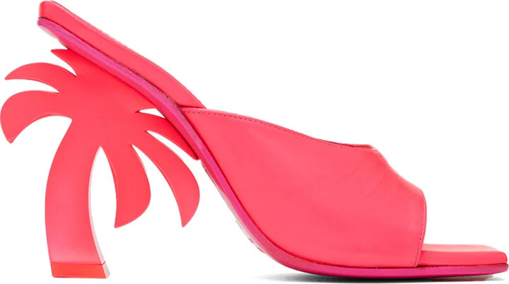 Palm Angels Pink Mule Palm Heels