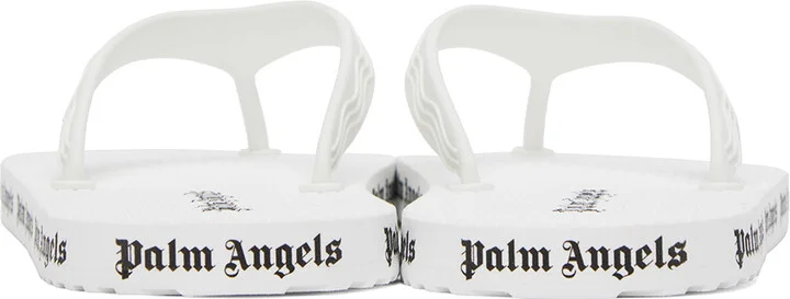 Palm Angels White Logo Sandals - Image 2