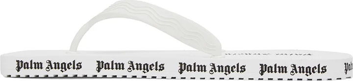 Palm Angels White Logo Sandals - Image 3