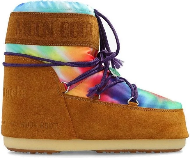 Palm Angels X Moon Logo Detailed Boots