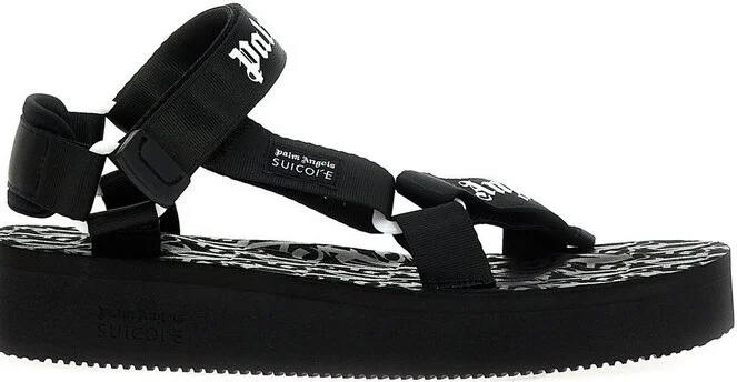 Palm Angels X Suicoke Depa Logo-Printed Strap Sandals