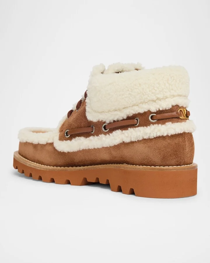 Palm Avenue Desert Goat Shearling Booties - Image 2