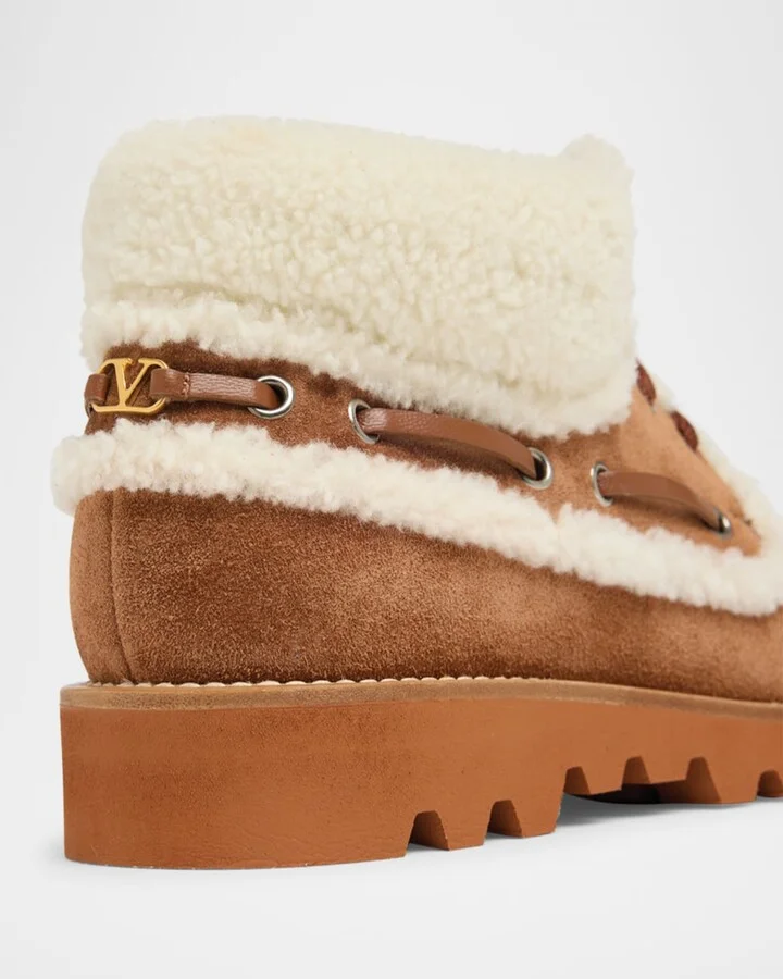 Palm Avenue Desert Goat Shearling Booties - Image 3