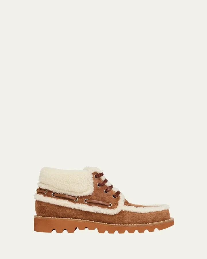 Palm Avenue Desert Goat Shearling Booties