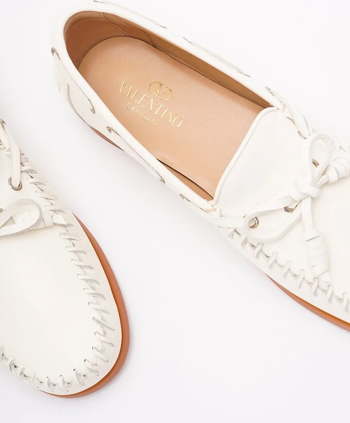 ` Palm Avenue` Leather Boat Shoes - Image 2