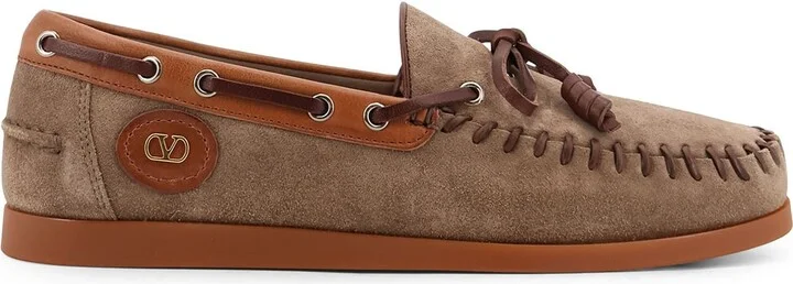 Palm Avenue Suede And Leather Loafers