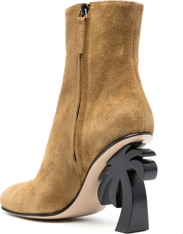 Palm-heel 105mm suede boots - Image 3