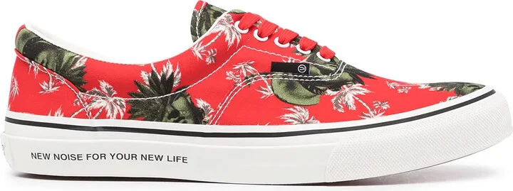 Palm Tree-Print Sneakers