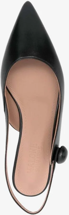 Palmer Pointed Leather Ballet Flats - Image 3