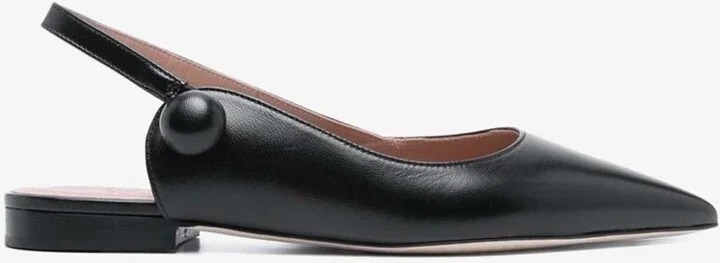 Palmer Pointed Leather Ballet Flats