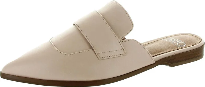 Palmer Womens Solid Leather Mules