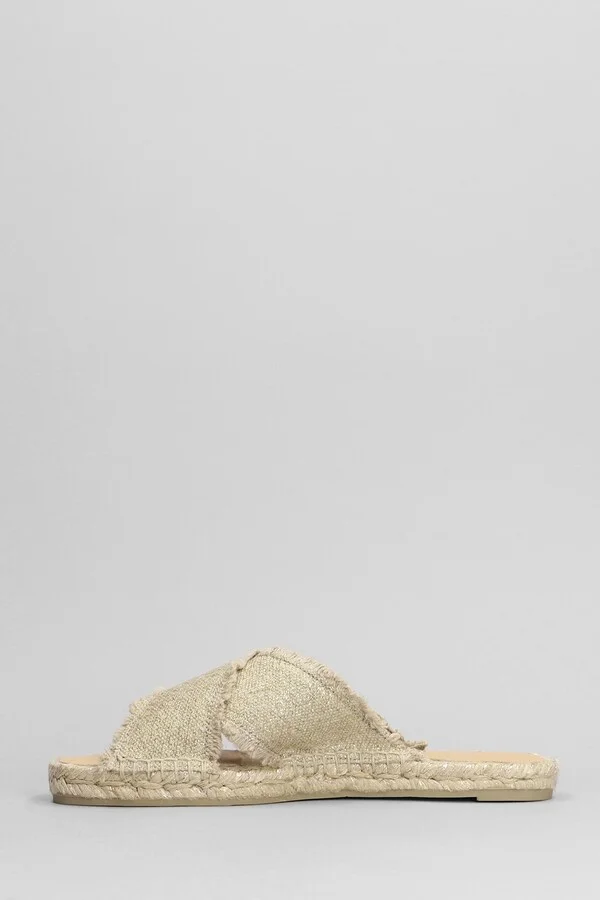 Palmera-032 Flats In Gold Canvas - Image 3