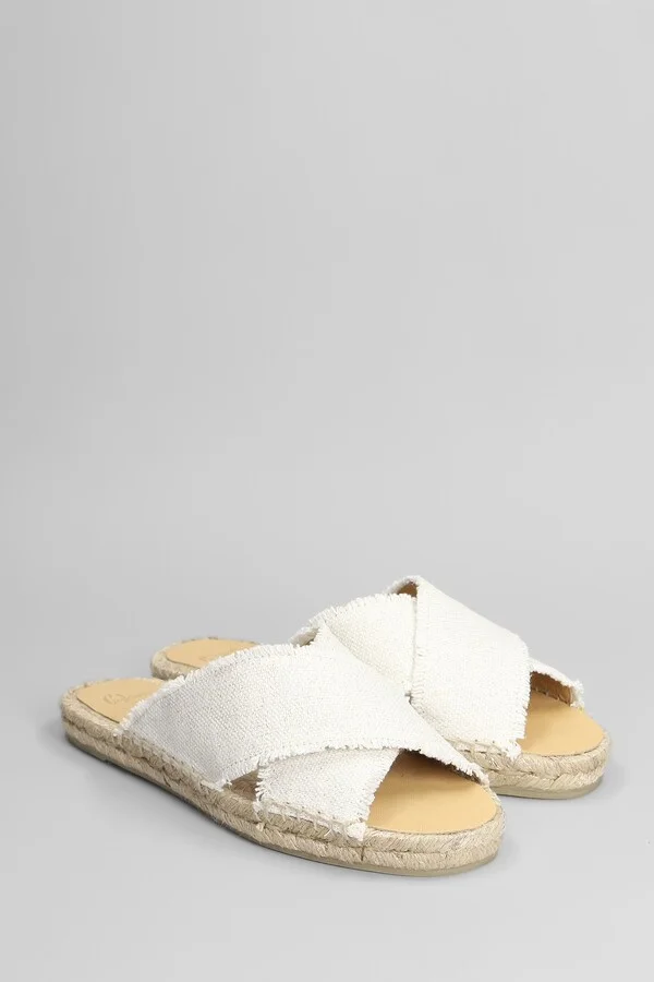 Palmera-032 Flats In White Canvas - Image 2
