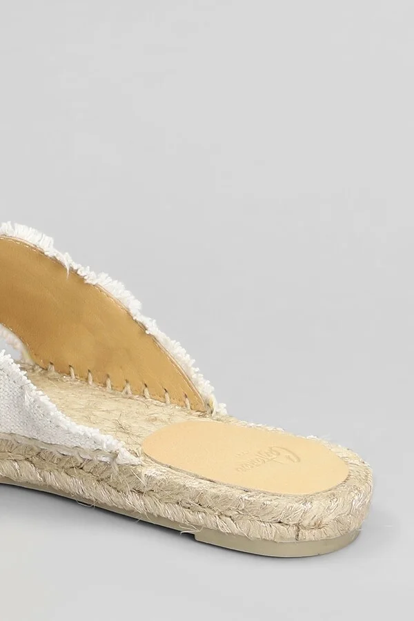 Palmera-032 Flats In White Canvas - Image 5