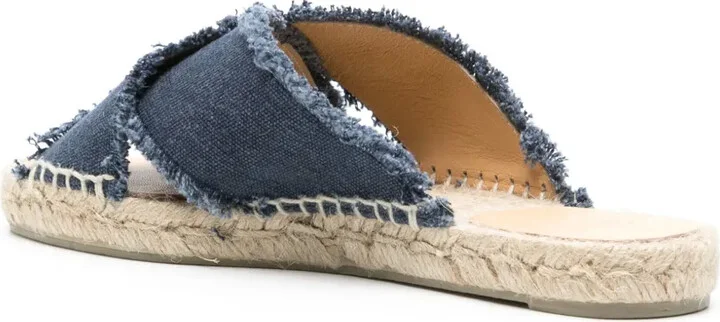 Palmera canvas espadrille slides - Image 3