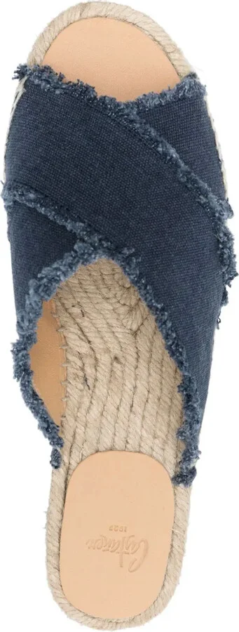Palmera canvas espadrille slides - Image 4