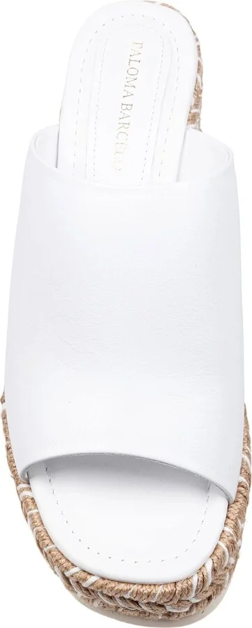 Paloma Alide Sandal In Leather With Rope Wedge - Image 2