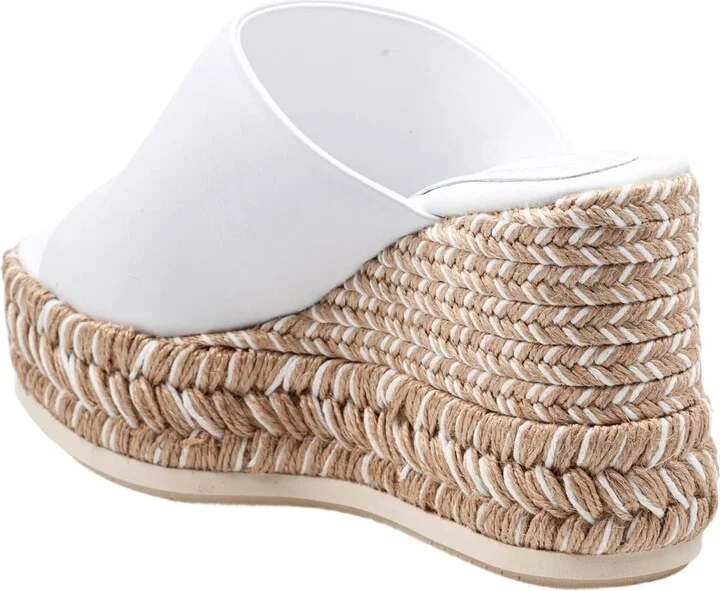 Paloma Alide Sandal In Leather With Rope Wedge - Image 3