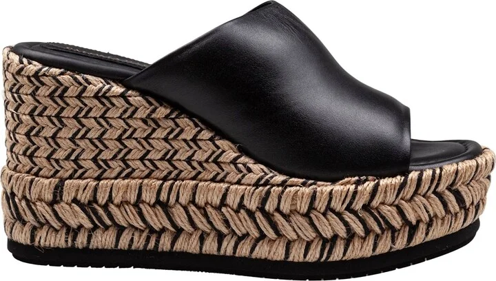 Paloma Alide Sandal In Leather With Rope Wedge
