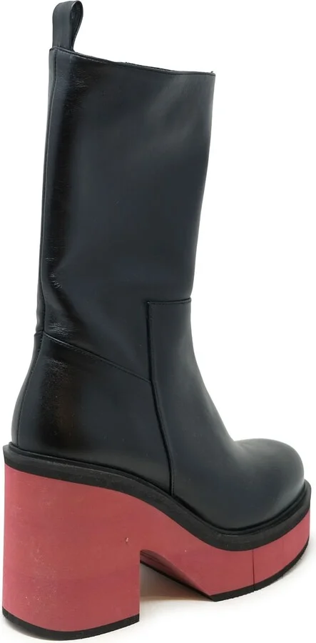 Paloma Barcelo 112302 Black Leather Brook Boots - Image 3