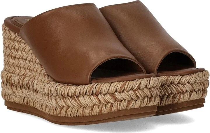 Paloma Barceló Alide Brown Wedge Sandal - Image 2