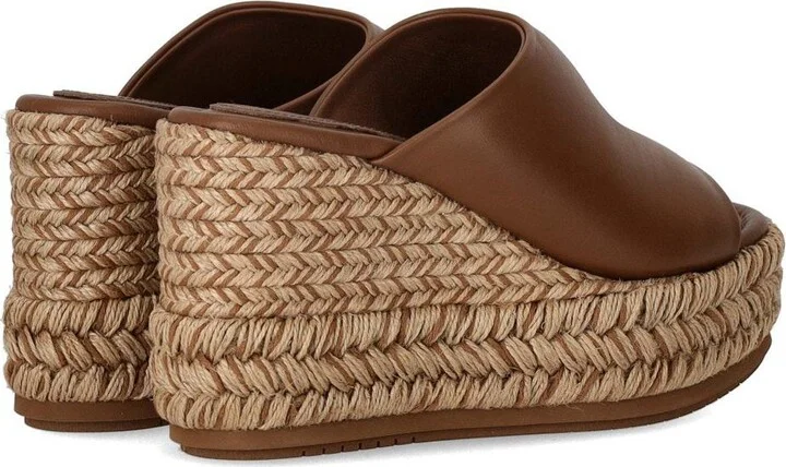 Paloma Barceló Alide Brown Wedge Sandal - Image 4