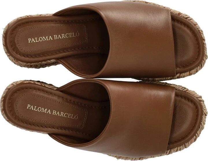 Paloma Barceló Alide Brown Wedge Sandal - Image 5