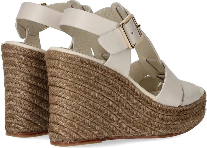Paloma Barceló Alison White Wedge Sandal - Image 4