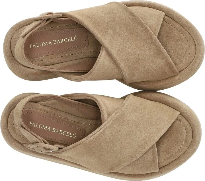 Paloma Barceló Basima Beige Platform Sandal - Image 5