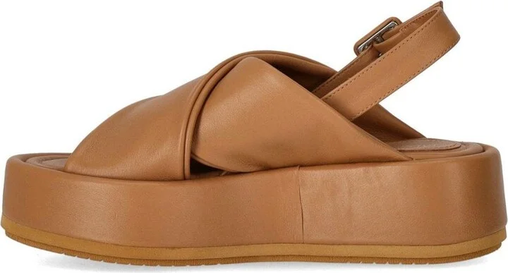 Paloma Barceló Basima Camel Platform Sandal - Image 3