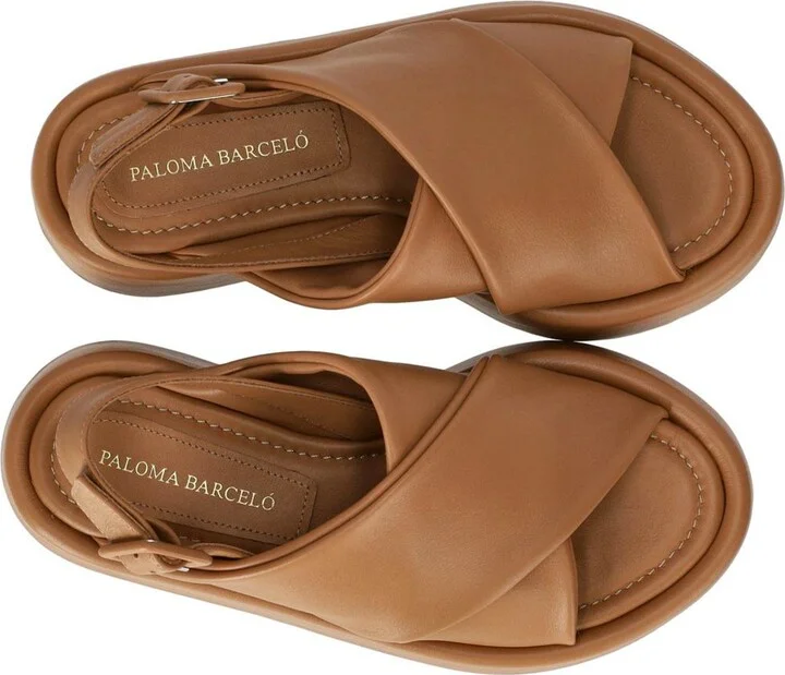 Paloma Barceló Basima Camel Platform Sandal - Image 5