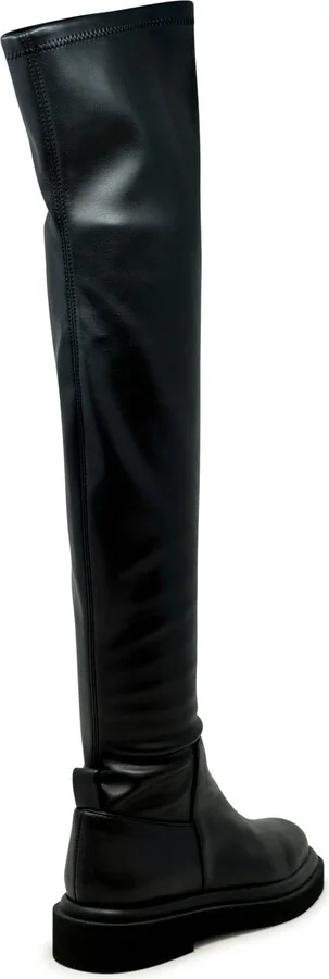 Paloma Barcelo Black Leather Over The Knee Kenda Boots - Image 2