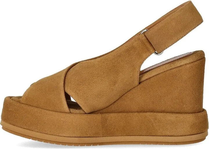 Paloma Barceló Cora Brown Wedge Sandal - Image 3