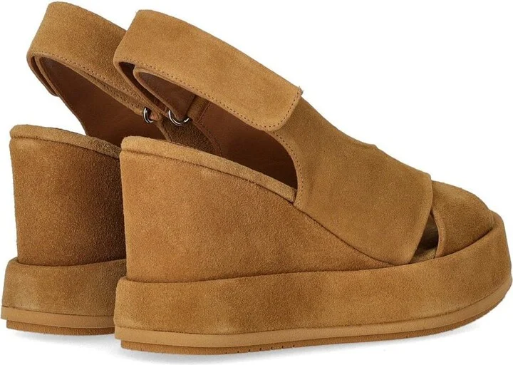 Paloma Barceló Cora Brown Wedge Sandal - Image 4