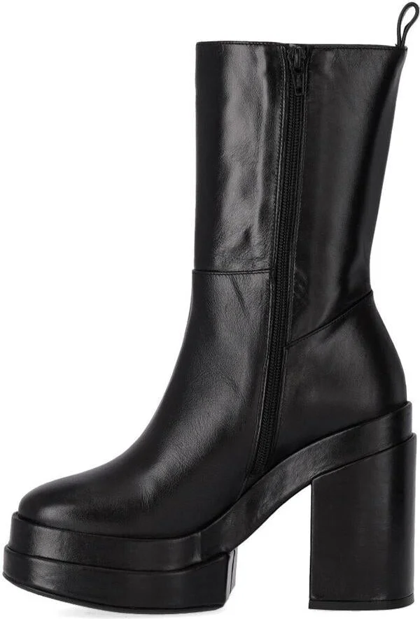 Paloma Barceló Eros Black Heeled Ankle Boot - Image 3