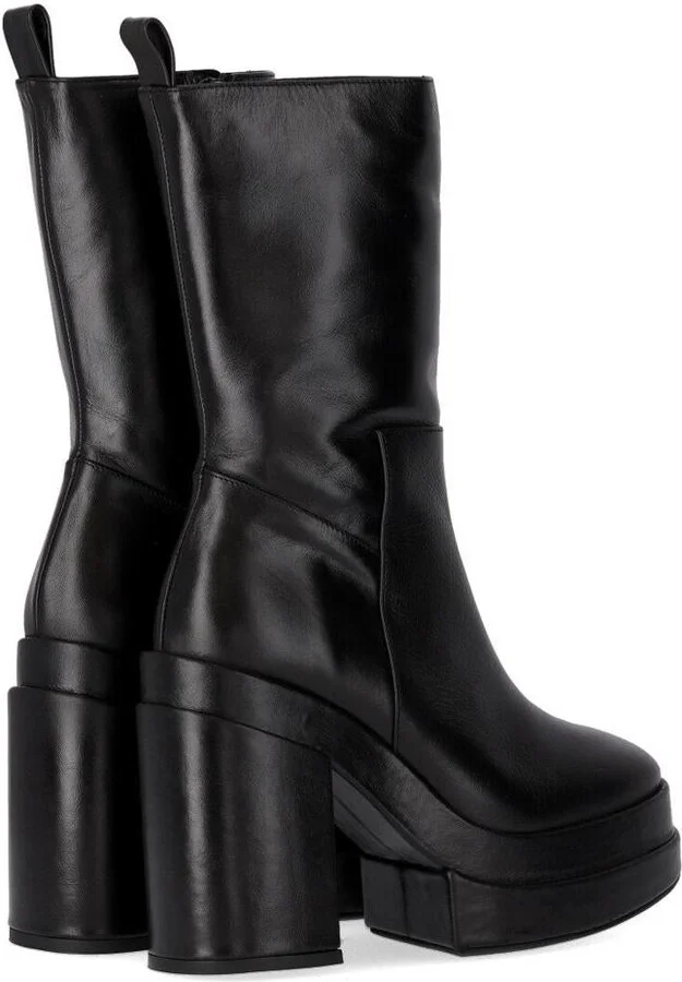 Paloma Barceló Eros Black Heeled Ankle Boot - Image 4