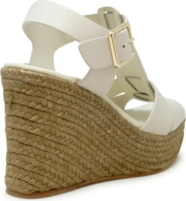 Paloma Barcelo Leather Alison Wedge Sandals - Image 3