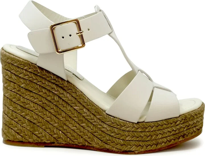 Paloma Barcelo Leather Alison Wedge Sandals