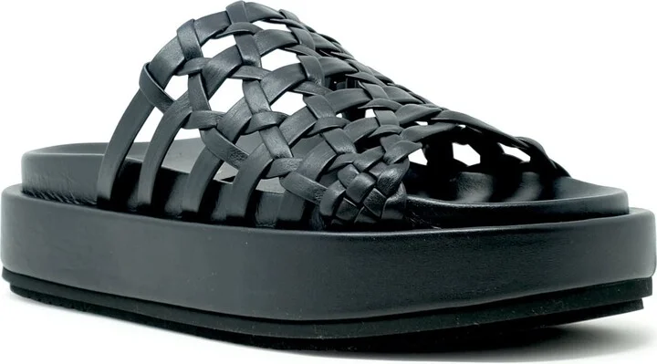 Paloma Barcelo Leather Nadira Flat Sandals - Image 2