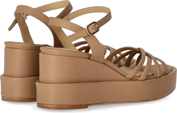 Paloma Barceló Nazaria Beige Wedge Sandal - Image 4